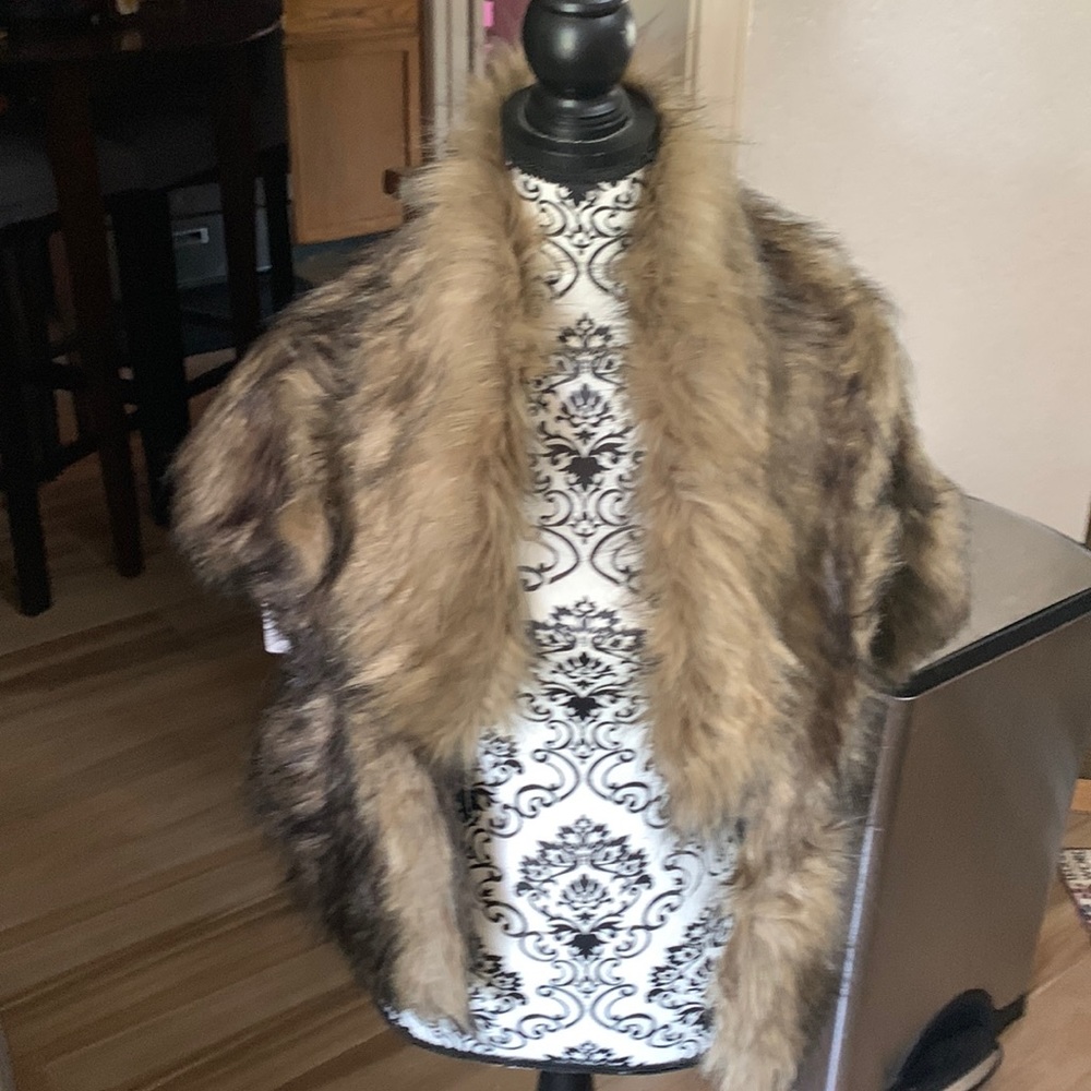 Faux Fur Shawl